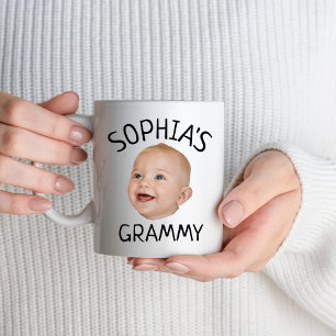 Taza Personalizado Baby Face Foto Grammy Cumpleaños Par