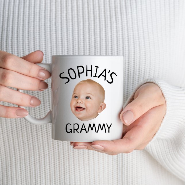 Taza Personalizado Baby Face Foto Grammy Cumpleaños Par (Subido por el creador)