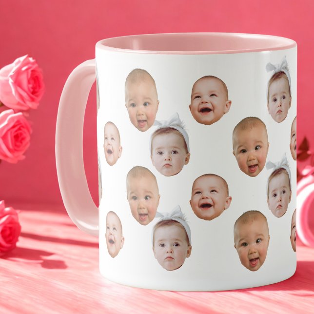 Taza Personalizado Baby Face Mug Baby 3 Fotos (Subido por el creador)