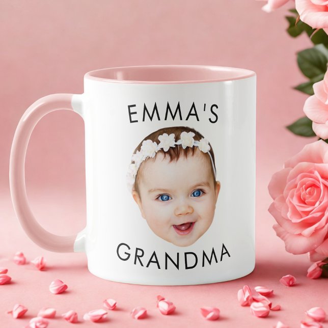 Taza Personalizado Baby Face Mug Mom Abuela Grandpa Bir (Subido por el creador)