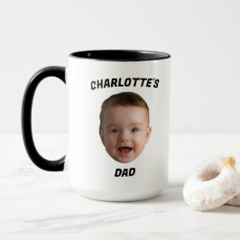 Taza Personalizado Baby Face Mug, Personalizado New Dad
