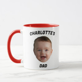Taza Personalizado Baby Face Mug, Personalizado New Dad