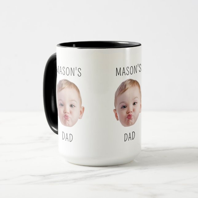 Taza Personalizado Baby Face Niño Imagen de niño Regalo (Anverso izquierdo)