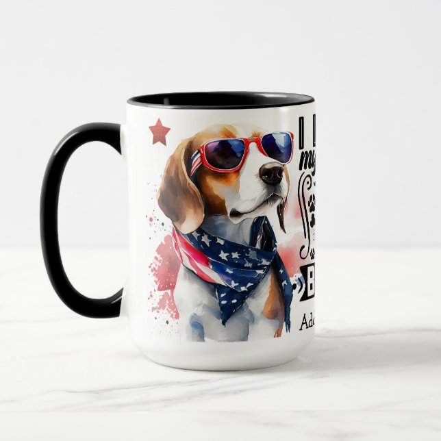 Taza Personalizado Beagle Mug (Izquierda)