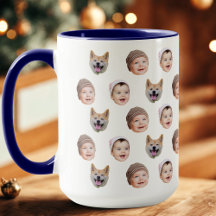 Personalizado Bebé Face Mug, Familia Personalizado