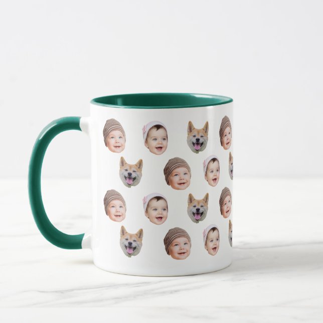 Taza Personalizado Bebé Face Mug, Familia Personalizado (Izquierda)