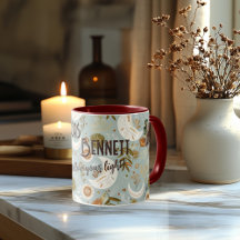 Personalizado Boho Moda Mug con nombre personaliza