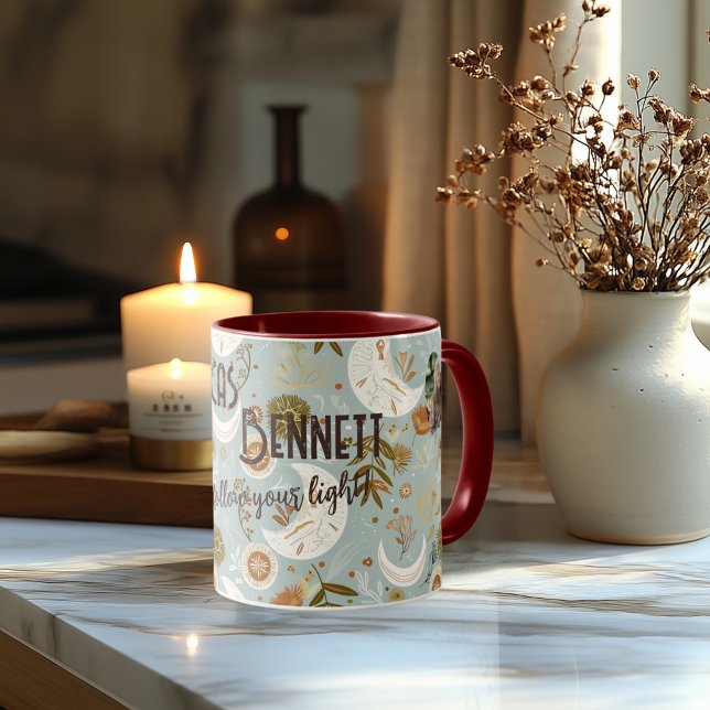 Taza Personalizado Boho Moda Mug con nombre personaliza (Subido por el creador)