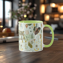 Taza Personalizado Boho Moda Naturaleza Mug - Nombre pe