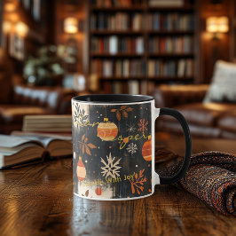 Taza Personalizado Boho Moda Navidades Mug - Nombre per