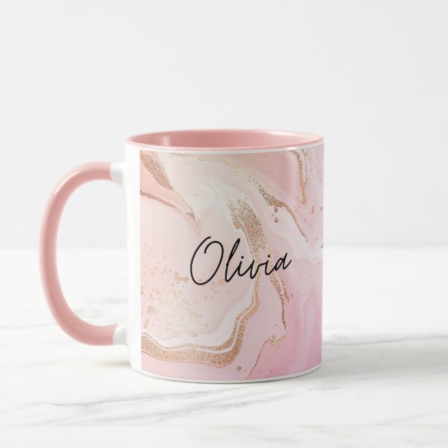 Taza Personalizado Café Mug con Personalizado de texto  (Izquierda)