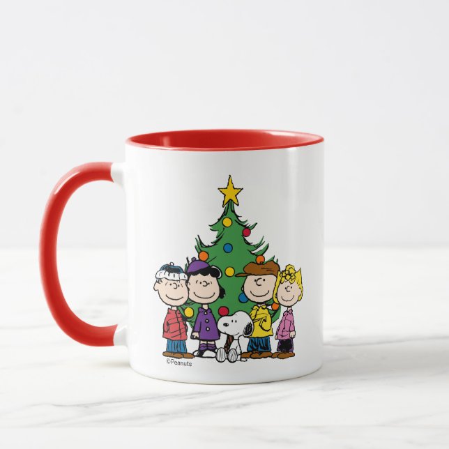 Taza Personalizado Charlie Brown y amigos Cumpleaños de (Izquierda)