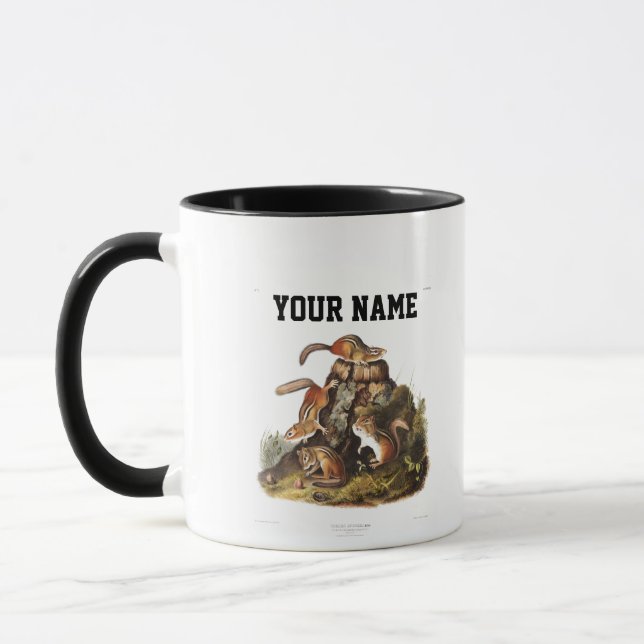 Taza Personalizado Chipping Regalos de ardilla de dos t (Izquierda)