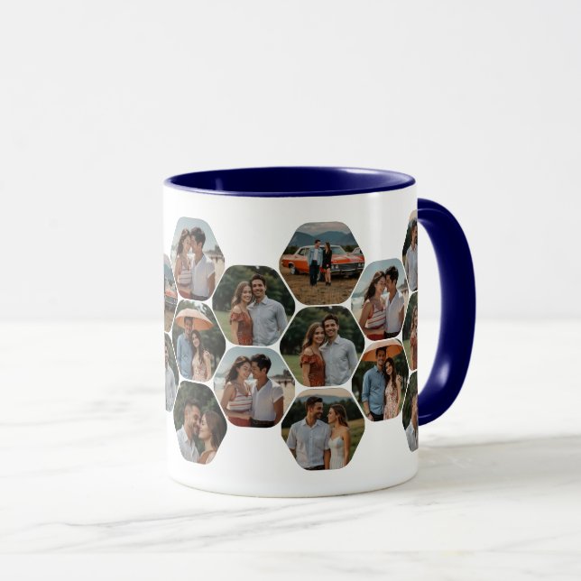 Taza Personalizado Collage de fotos Mug - Regalo person (Anverso derecho)
