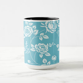 Taza Personalizado Color_ de Retro_Maggie-Floral_Maggie