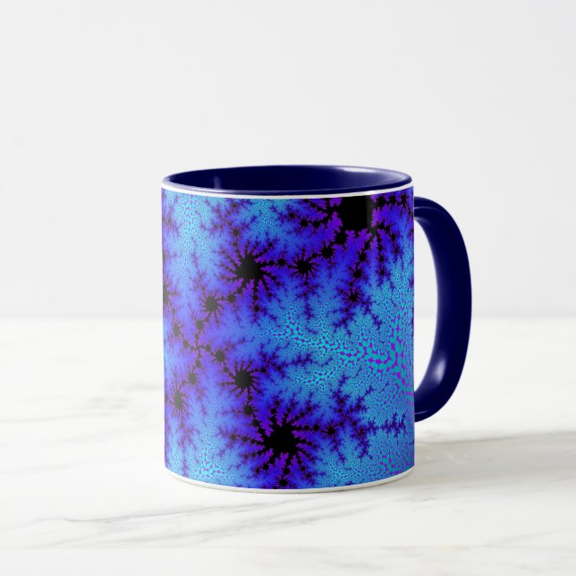 Taza Personalizado Cornflower Blue Speckle Coffee Mug (Anverso derecho)