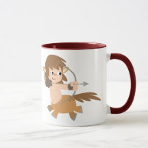 Personalizado Cute Centaur Sagittarius Ring Mug
