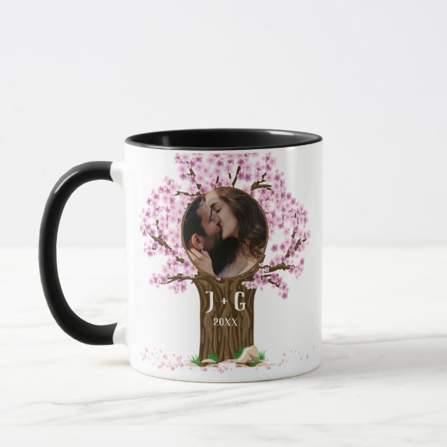 Taza Personalizado Cute Couple Foto (Izquierda)