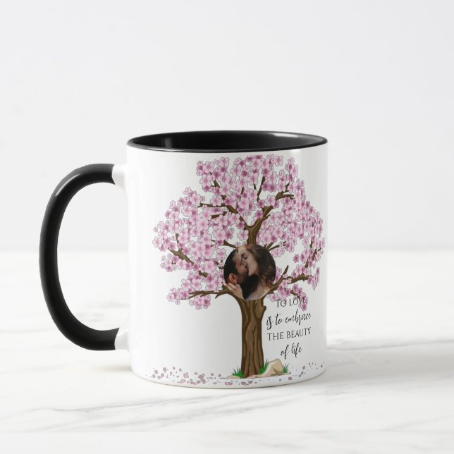 Taza Personalizado Cute Couple Foto (Izquierda)