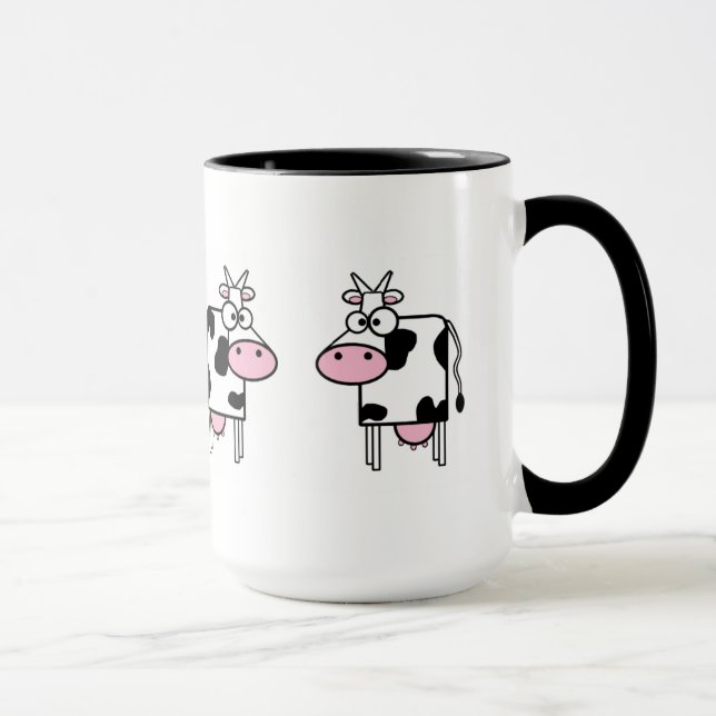 Taza Personalizado Cute Cow Mug (Derecha)