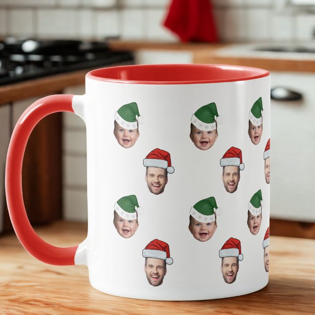 Taza Personalizado Cute Face 2 fotos regalo de Navidade (Subido por el creador)