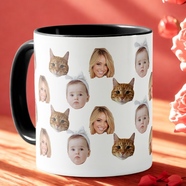 Taza Personalizado Cute Family Face 3 Fotos (Subido por el creador)