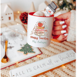 Taza Personalizado Cute Retro Merry Navidades