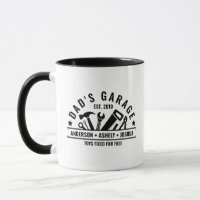 Personalizado Dads Garage Funny Mechanny Dad