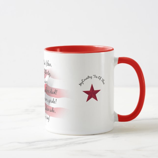 Taza Personalizado Dato Patriótico Bebida Mug de EEUU (Derecha)
