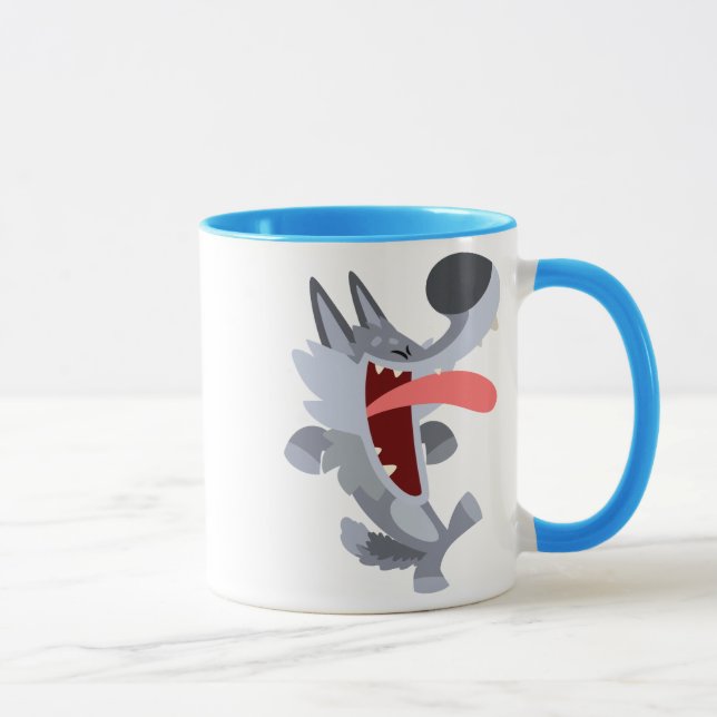 Taza Personalizado de baile lindo Wolf Mug (Derecha)