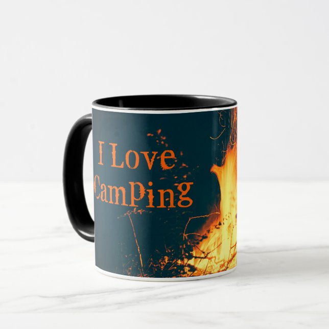 Taza Personalizado de Campfire de la hoguera del campam (Anverso izquierdo)
