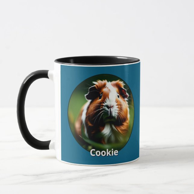 Taza Personalizado de cerdo de Guinea Mascota foto Océa (Izquierda)