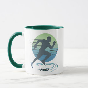 Taza Personalizado de corredor competitivo de maratón d