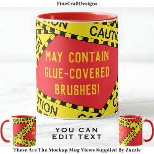 Taza Personalizado de desalojo de cinta de la policía p