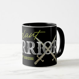 Taza Personalizado de diseño de vintage de Guerrero de 