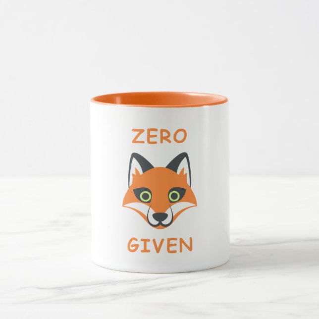 Taza Personalizado de Emoji de frases de moda Zero Fox  (Centro)