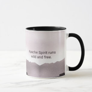 Taza Personalizado de espíritu Apache Typography Coffee