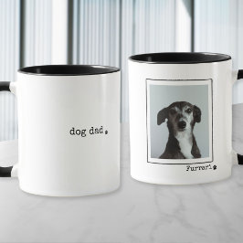 Taza Personalizado de foto de perro minimalista