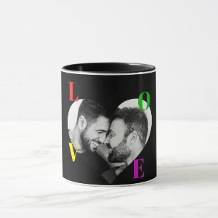 Taza PERSONALIZADO de fotos en blanco y negro de las le