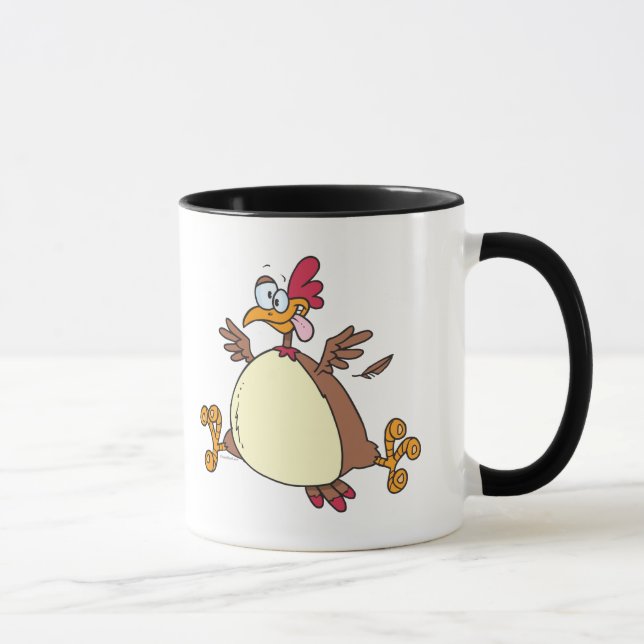 Taza personalizado de gallina loca (Derecha)
