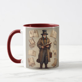 Taza personalizado de imagen de los hombres de viajes d
