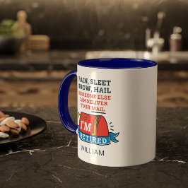 Taza Personalizado de Jubilación de Mailman, trabajador