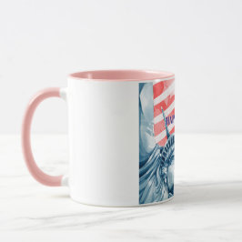 Taza Personalizado de la Estatua Libertad del 4 de juli