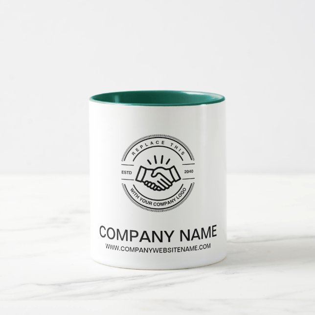 Taza Personalizado de logotipo comercial promocional en (Centro)