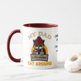 Taza personalizado de papá del gato de Guay