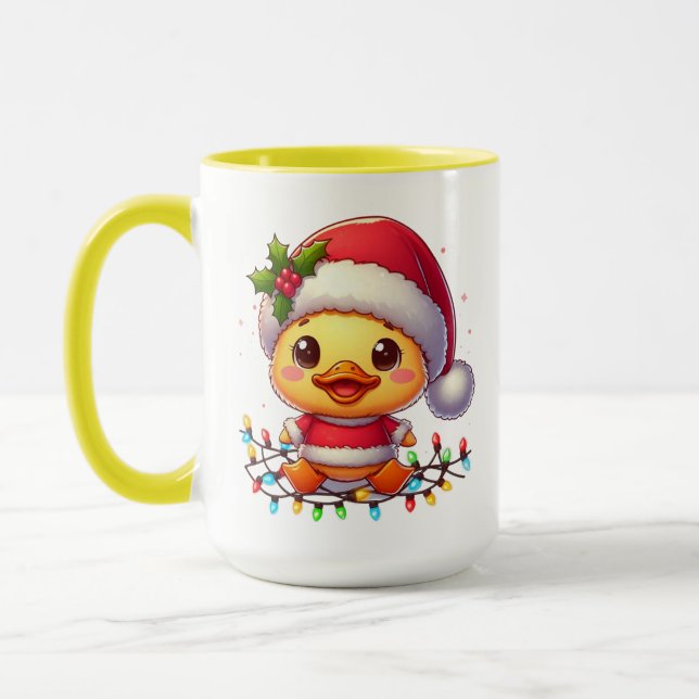 Taza Personalizado de pato de Navidades particulares Sa (Izquierda)