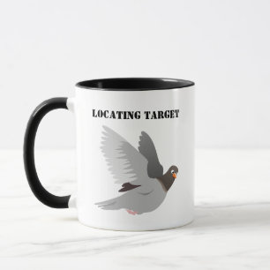Taza Personalizado de pichón gracioso - Humo de pájaro