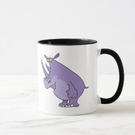 Taza personalizado de rinocerontes rinocerontes tontos