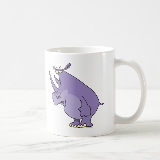 Taza personalizado de rinocerontes rinocerontes tontos (Derecha)