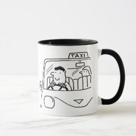 Taza Personalizado de taxistas. Controlador Cab